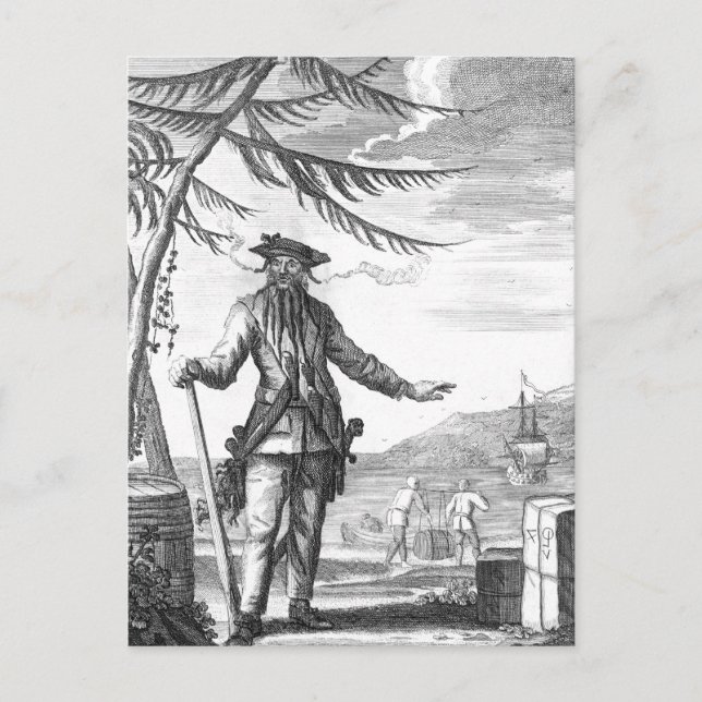 Blackbeard Postcard (Front)