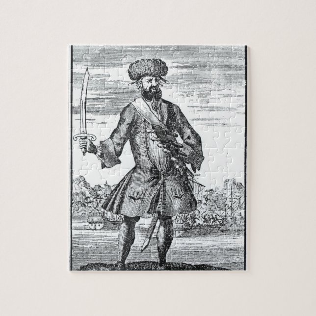 Blackbeard the Pirate, from 'A General History of Jigsaw Puzzle (Vertical)