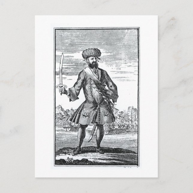 Blackbeard the Pirate, from 'A General History of Postcard (Front)