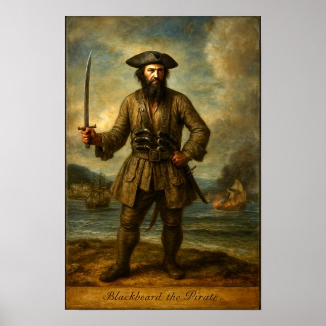 Blackbeard The Pirate Poster (Front)