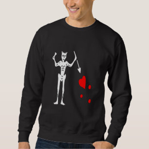 Blackbeard-White Sweatshirt