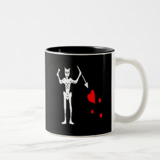 Blackbeard-White Two-Tone Coffee Mug