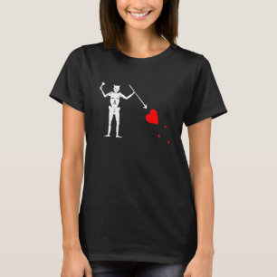 Blackbeards Jolly Roger Pirate Flag T-Shirt
