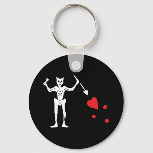 Blackbeard's Pirate Flag Key Ring