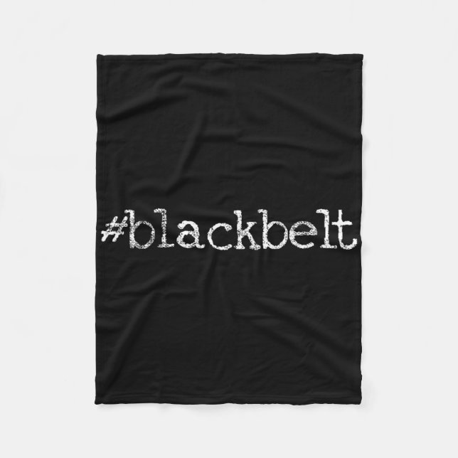 Blackbelt Karate Taekwondo Mma Martial Arts  Fleece Blanket (Front)