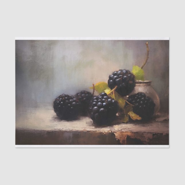 Blackberries 3 Decoupage Paper (Front)