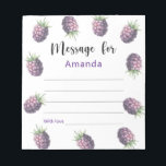 Blackberries birthday time capsule message notepad<br><div class="desc">Birthday PARTY featuring watercolor illustration of blackberries.</div>