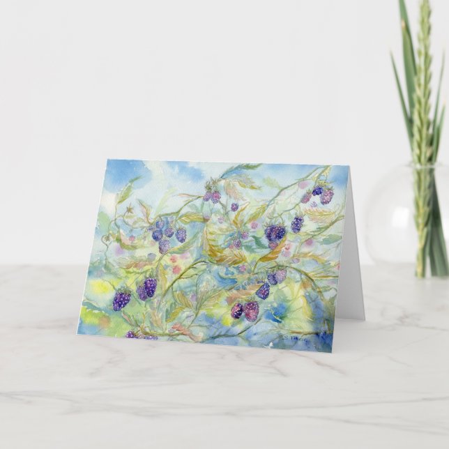 Blackberries Blank Notecard (Front)