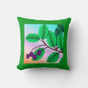 Blackberries on a branch cushion