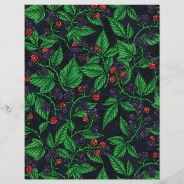 Blackberries on dark gray (Front)