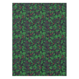 Blackberries on dark gray tablecloth