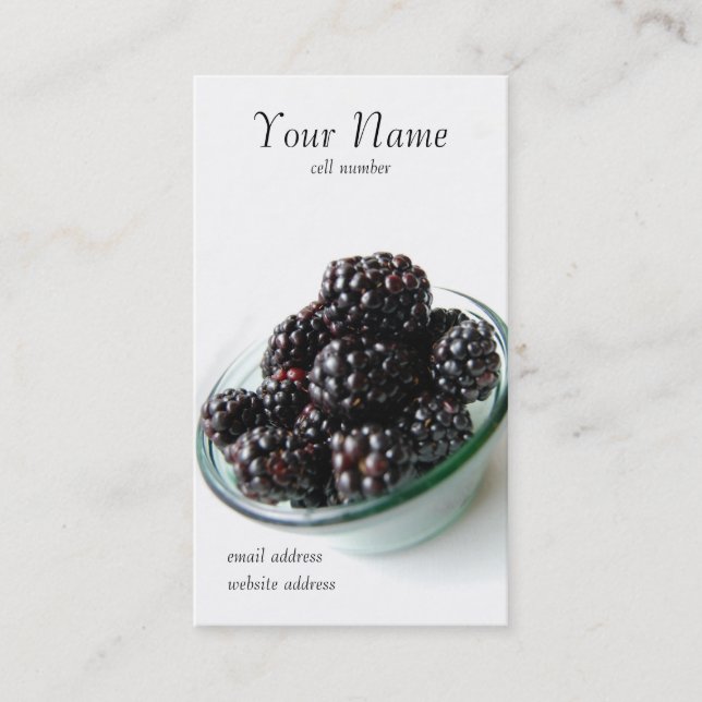 Blackberries profile card (Front)