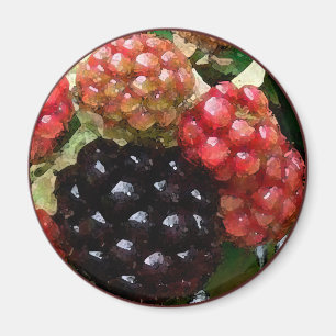 Blackberries Watercolor - Magnet