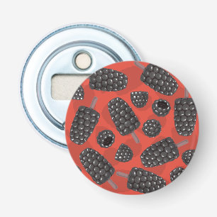Blackberry and blackberry ice cream pattern bottle opener