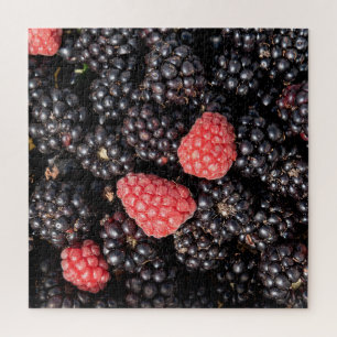 Blackberry and raspberry harvest  jigsaw puzzle