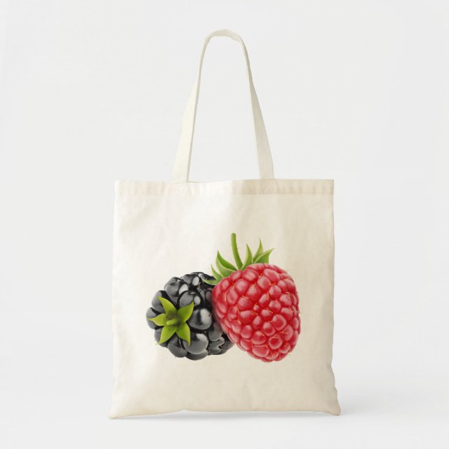Blackberry and raspberry tote bag (Front)