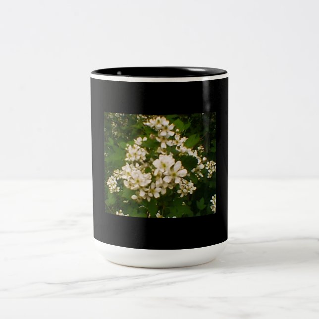 Blackberry Blossom Two-Tone Coffee Mug (Center)