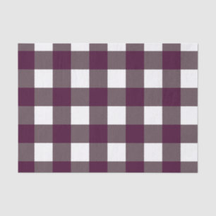 Blackberry Buffalo Plaid Pattern Print Tissue Paper