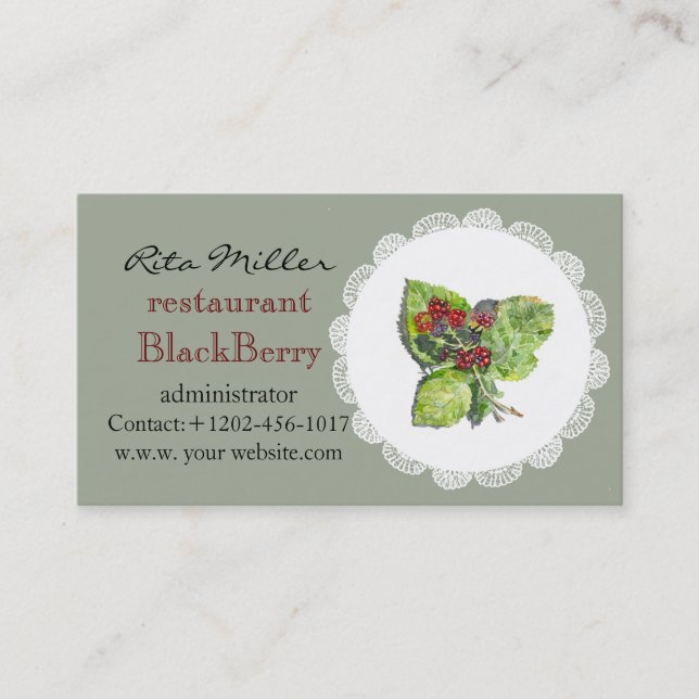 BlackBerry Business Card (Front)