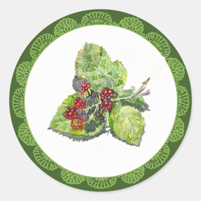 BlackBerry Classic Round Sticker (Front)