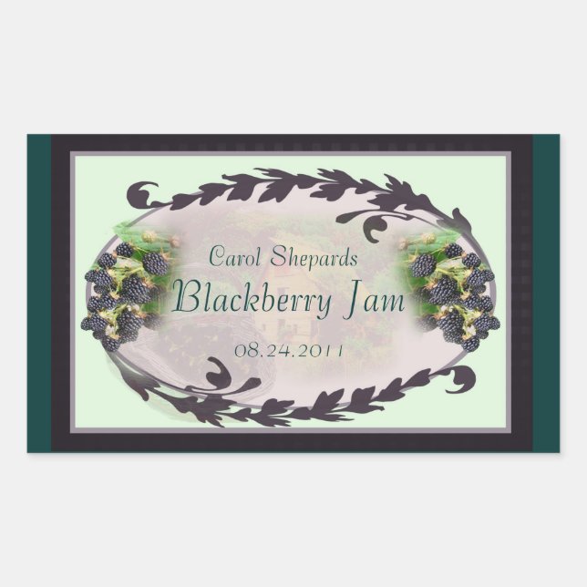 Blackberry Country 1a customisable  label (Front)