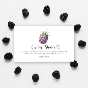 Blackberry - display shower enclosure card