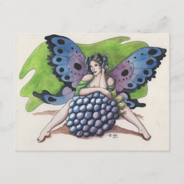 Blackberry Fairy Postcard (Front)