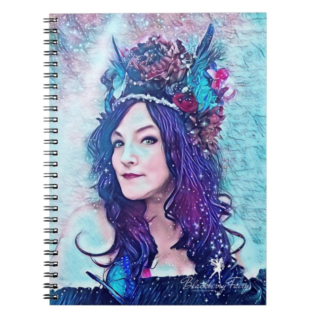 Blackberry Fairy's New Crown Spiral Notebook (Front)