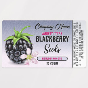 Blackberry Famer Seed Label