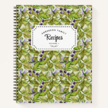 Blackberry Family Recipe Spiral Notebook