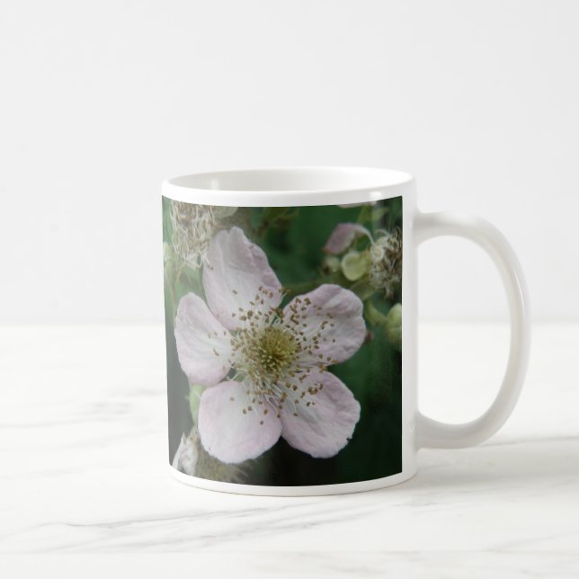 Blackberry Flower Macro Mug (Right)