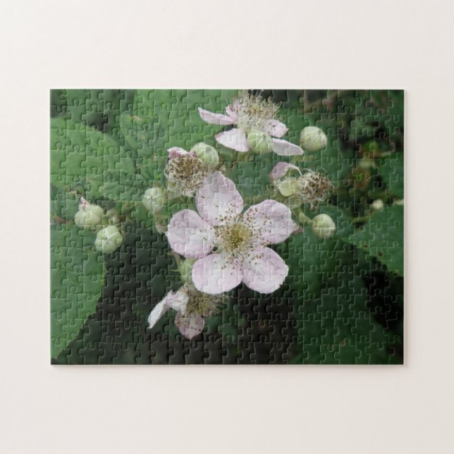 Blackberry Flowers Puzzle (Horizontal)