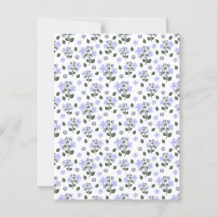 Blackberry flowers, seamless pattern postcard
