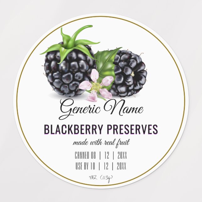Blackberry Fruit Canning (Design 1)