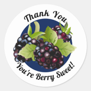 Blackberry Fruit Thank You Envelope Seal