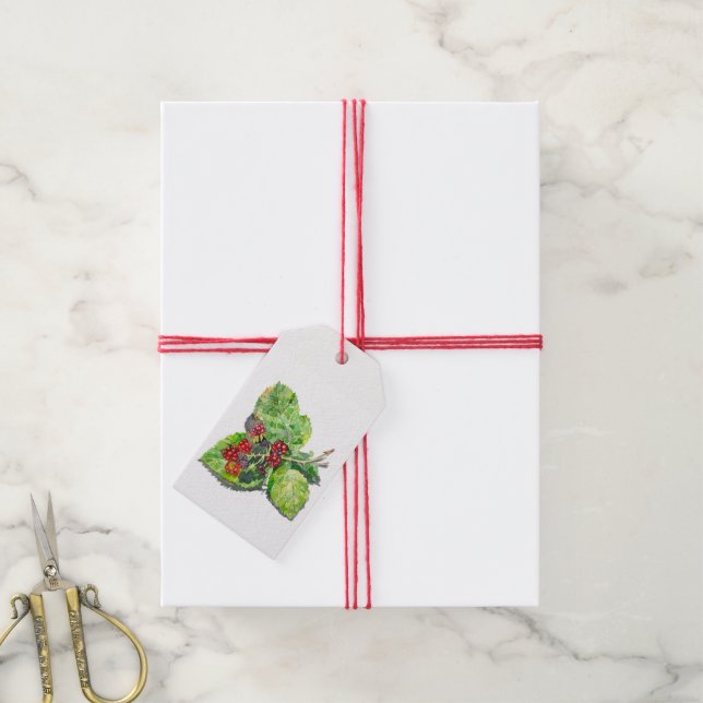 BlackBerry Gift Tags (With Twine)