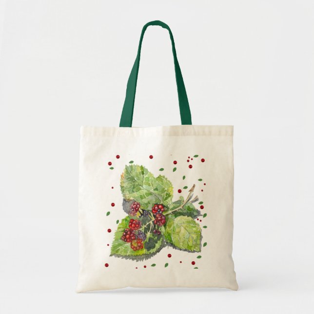  BlackBerry green and red  Tote Bag (Front)