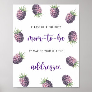 Blackberry - Help the Busy Mum-to-Be Poster