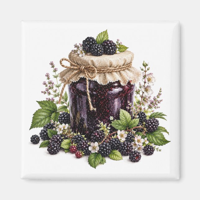Blackberry Jam Magnet   (Front)