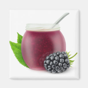 Blackberry jam magnet