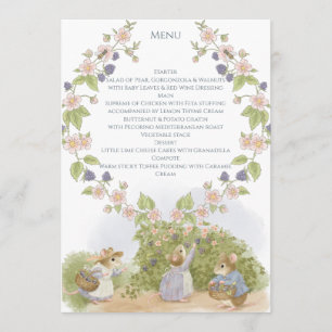 Blackberry Jam Mice Cottagecore Menu