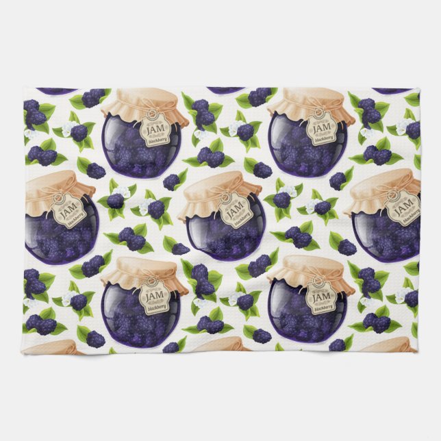 Blackberry Jam Tea Towel (Horizontal)