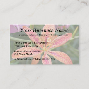Blackberry Lily Business Card
