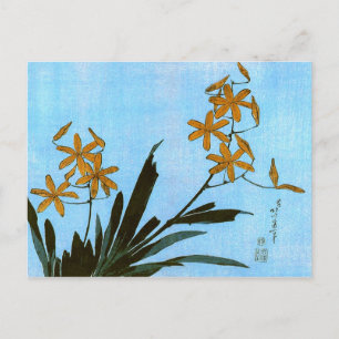Blackberry Lily Hokusai Japanese Fine Art Postcard