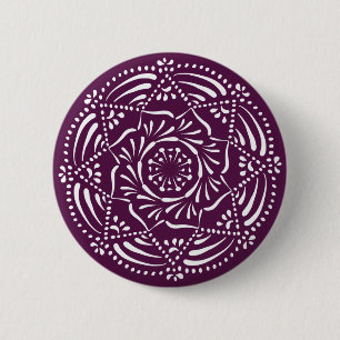 Blackberry Mandala 6 Cm Round Badge