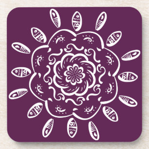 Blackberry Mandala Coaster