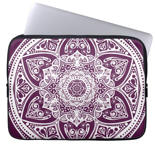 Blackberry Mandala Laptop Sleeve (Front)