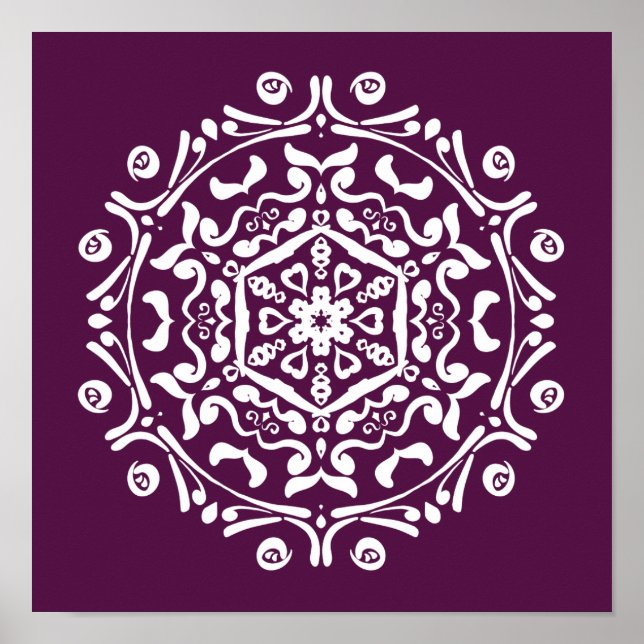 Blackberry Mandala Poster (Front)