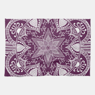 Blackberry Mandala Tea Towel