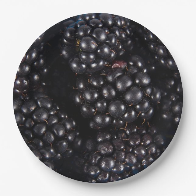 Blackberry Paper Plate (Front)